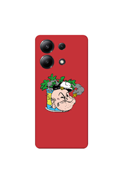Other Xiaomi Redmi Note 13 4G Popeye Red Colored Silicone TPU Θήκη