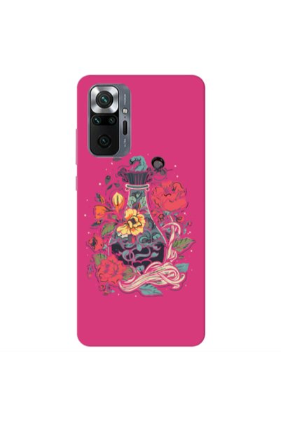 Other Xiaomi Redmi Note 10 Pro 4G Magic vase Fuchsia Colored Silicone TPU Θήκη
