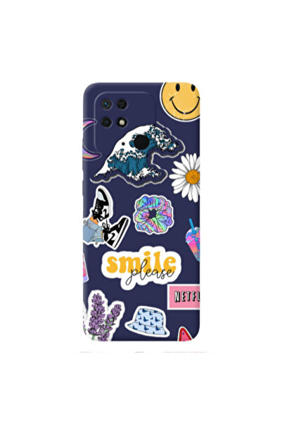 Other Xiaomi Redmi 10C Smile Moon Dark blue Colored Silicone TPU Θήκη