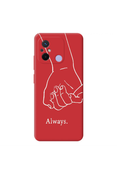 Other Xiaomi Redmi 12C Always Red Colored Silicone TPU Θήκη