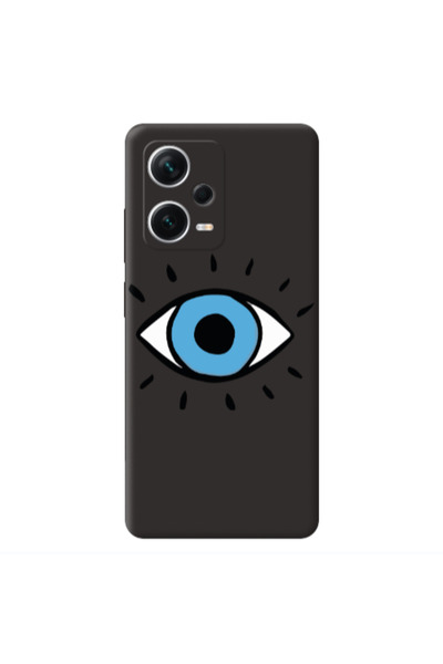Other Xiaomi Poco X5 Shining Eye Black Colored Silicone TPU Θήκη