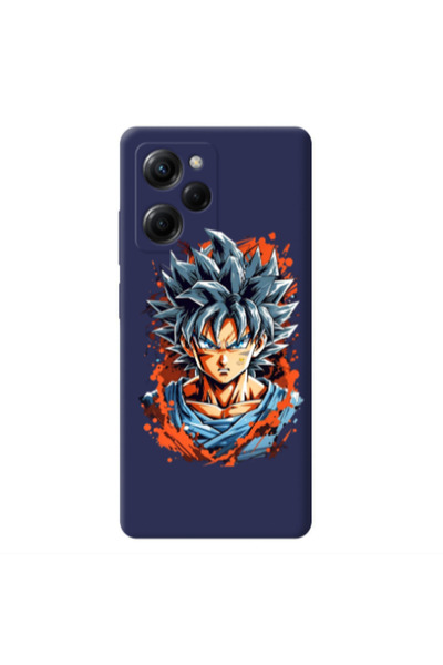 Other Xiaomi Poco X5 Pro Anime Goku Dark blue Colored Silicone TPU Θήκη