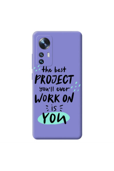 Other Xiaomi Mi 12 The Best Project Purple Colored Silicone TPU Θήκη