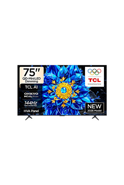 TCL 75P8L 75 inç 190 Ekran Uydu Alıcılı Smart 4K Premium Google QLED TV