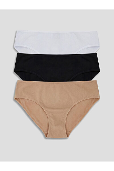 LC Waikiki Peak New Season Plain Bikini Panties 3-Pack
