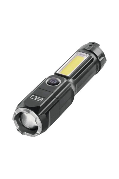OEM Emos Cob LED Φακός 150 lumens 1200mAh μαύρος