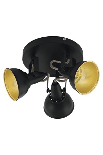 OEM Plafonieră cu spoturi Flair Alrakis E14 max. 3x28W, negru/auriu