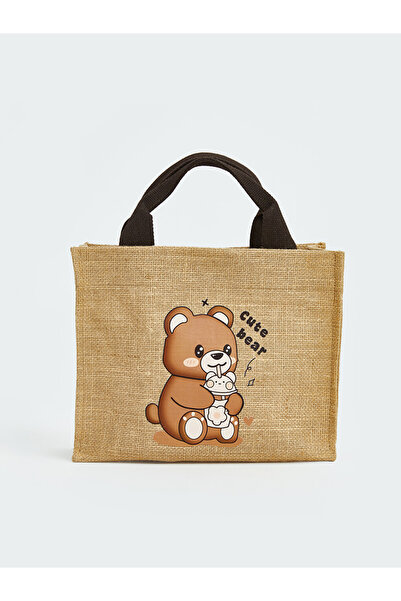 LC Waikiki Teddy Bear Printed Girl's Handbag