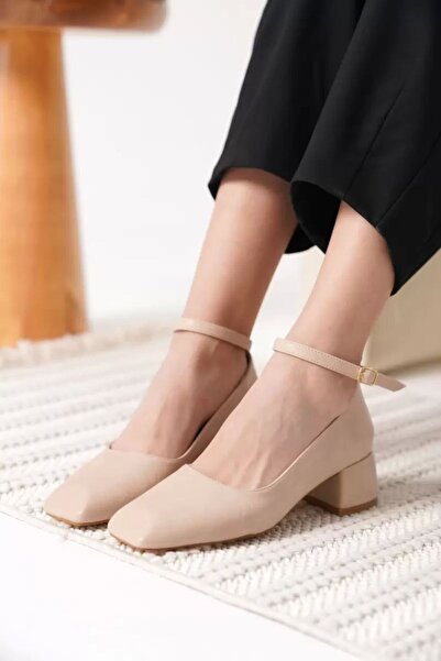 Belinora Beige Skin Women's Heeled Shoes Tr18Ms16C