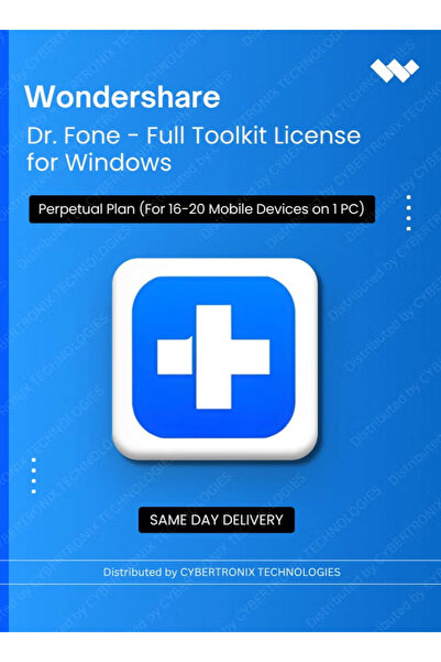 WonderShare Dr.Fone - ترخيص مجموعة أدوات Dr.Fone الكاملة لنظام ويندوز |   خطة...