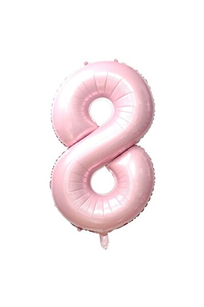 OEM Balon din folie număr, 102cm, Roz bebeluș
