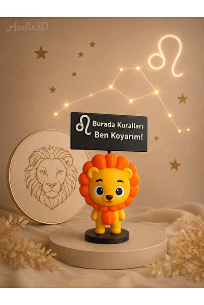 Aselis3D Aslan Burcu Maskotu,Burç Maskotları Özel Seri