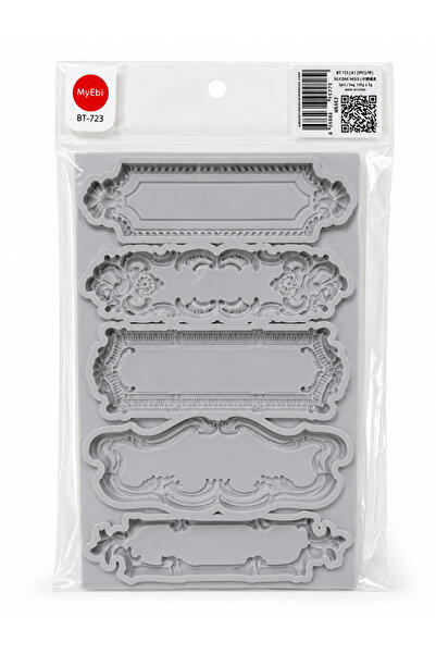 Adana Pasta Malzemeleri Bt-723 5-Piece Frame Silicone Mold Bordure 13 cm X 22 cm