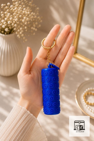 ÇK 3D TASARIM Lip Balm and Lipstick Case Keychain and Bag Accessory