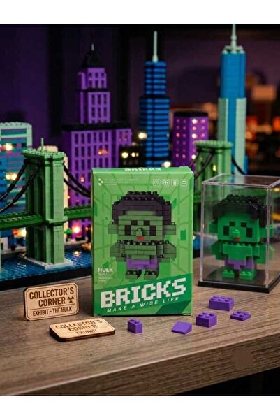 Bricks Hulk Karakter Figürü 3D Yapı Oyuncakları