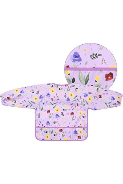 Babyono Κήπος, Μωβ, Αδιάβροχη ποδιά με μακριά μανίκια 6μ+