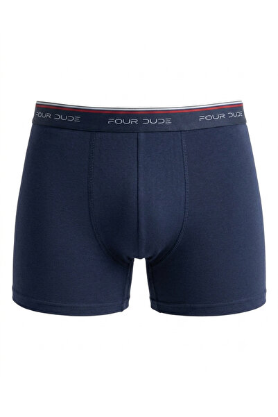 four dude Tekli Pamuklu Penye Tam Kalıp Erkek Boxer