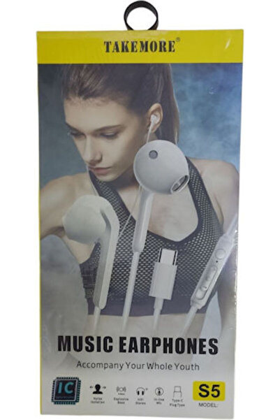 Other Ενδοωτικά ακουστικά handsfree με υποδοχή USB-C, λευκά