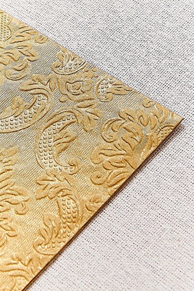 Paşabahçe Moments 16-Piece Napkin Set Gold, Stylish Tableware Accessory