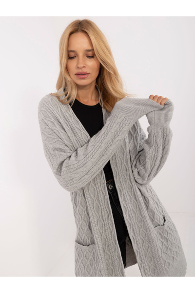 Factory Price Cardigan Dama Gri