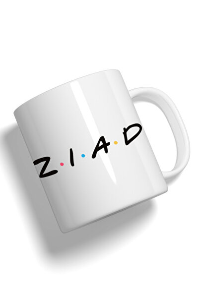 Generic كوب فاشون وورلد مطبوع عليه صورة أصدقاء عالية الجودة بالاسم زيد