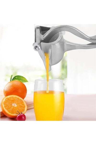 ELTRAZONE Manual Citrus Juicer Aluminum Alloy Squeezer with Dual Funnels, Hea...