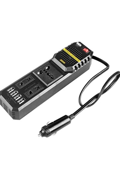 ELTRAZONE 200W Car Inverter 12V to 220Volt DC to AC Converter 4 USB 3.1A Char...