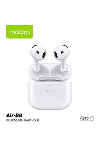 Modio Air-B8 True Wireless Stereo Earbuds with ANC, Bluetooth 5.4, 32H Playti...