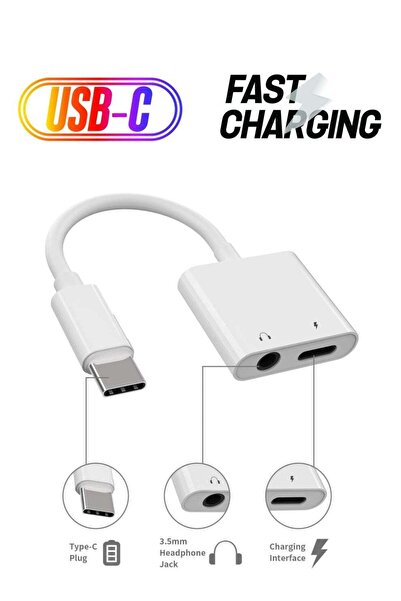 ELTRAZONE Fast Charging USB C to 3.5mm Headphone Adapter Aux Audio Type Charg...