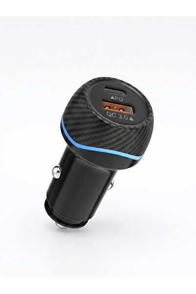 Primo Plus MX87 Fast Car Charger 38W Dual Port Type-C PD 30W & USB QC 3.0 Ada...