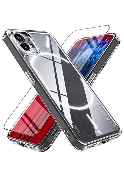 ELTRAZONE Clear Case Cover + Tempered Glass for Phone 1 / Phone 2