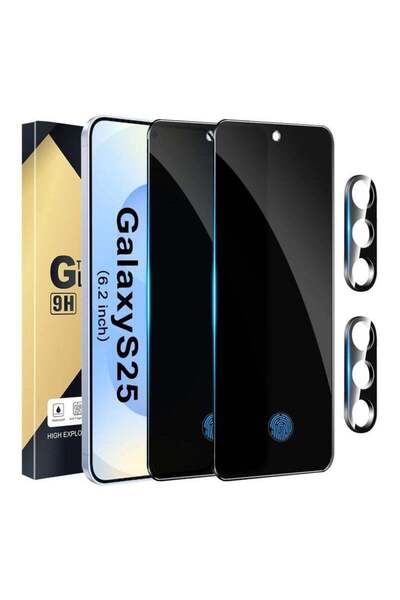 ELTRAZONE Galaxy S25 Privacy Screen Protector, 2 Pack Tempered Film & Camera ...