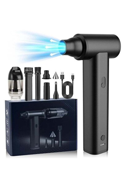 ELTRAZONE Compressed Air Duster Black – 130000RPM Cordless Air Blower, 8000mA...