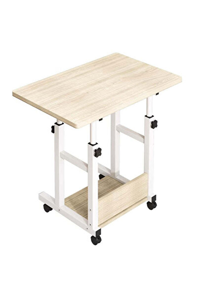 Adore Birou mobil Stolu mdf-metal, Alb, 60x40x68 cm