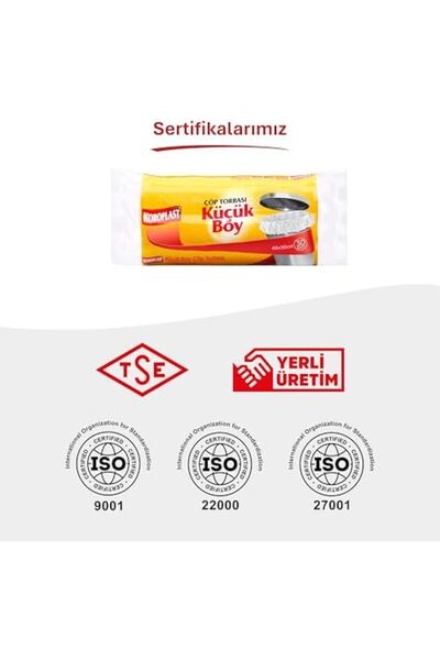 Yıldızan Nry Shop Small Size Garbage Bags 30-Pack 40X50 Cm, Leak-Proof and Te...