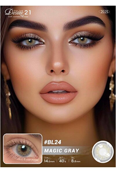Desire21 عدسات ديزاير 21 إيفر لوك اللاصقة الناعمة في كوريا B.C:8.60mm MAGIC GRAY