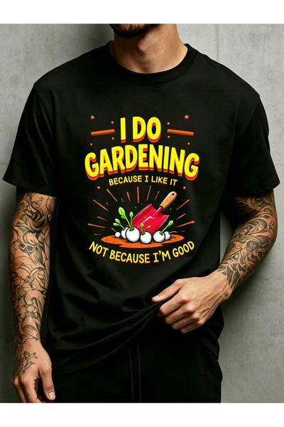 NOURAM Theme Graphic Design Mens Round Neck T Shirt Loose Fit 100 Percent Pur...