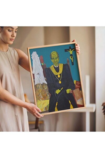 Pegziz Pictură autoportret de Levi Guerra |   Decor de perete înrămat cu artă...