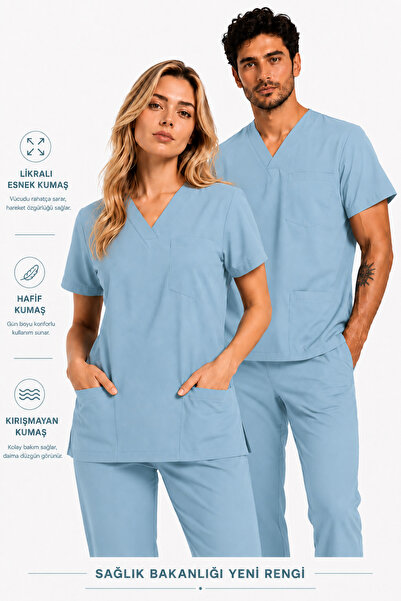 Raven Uniform Scrubs Suit Lycra Medical Uniform, Nurse, Doctor, Pharmacist, H...