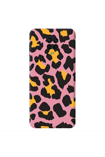 Other Xiaomi Redmi Note 9 Pro Yellow leopard Pink Colored Silicone TPU Θήκη