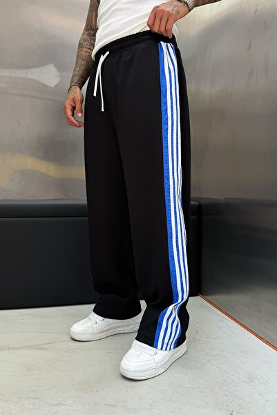 NOMARC Men's Sweatpants Oysho Colorful Striped Six Black Oversize