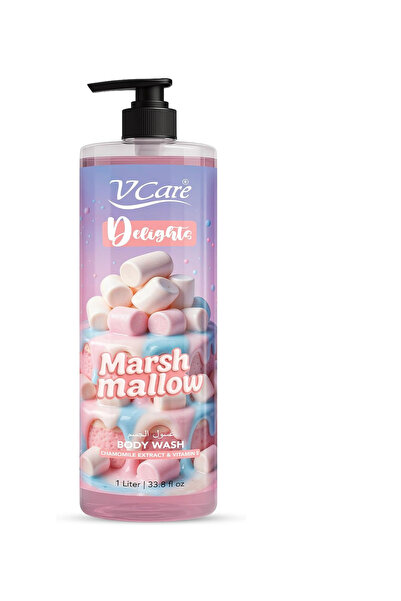 vcare V Care Delight Marshmallow Body Wash 1L - Gourmand Fragrance, Deep Clea...