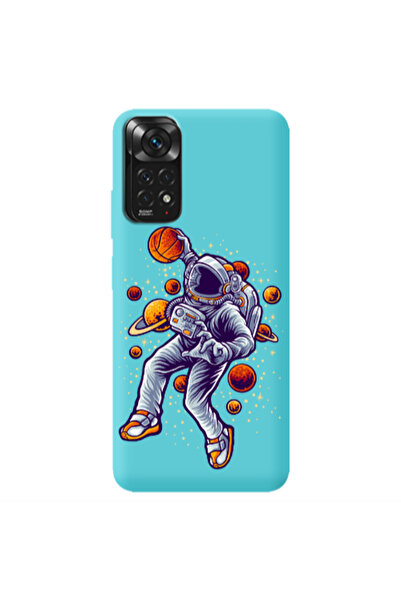 Other Xiaomi Redmi Note 11 4G Space Basketball Turquoise Colored Silicone TPU...