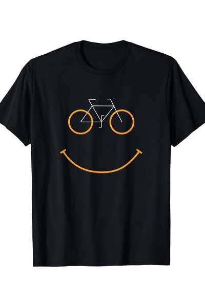 BASEPULSE Men's Heavyweight 220gsm Cycling T-Shirt Smiling Graphic Breathable...