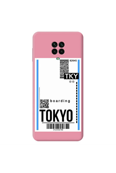 Other Xiaomi Redmi Note 9 Pro Tokyo Boarding Pink Colored Silicone TPU Θήκη