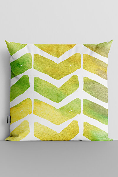 TicaretJet Colorful Arrows Double Sided Digital Printed Throw Pillow Cover - ...