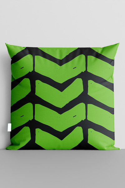 TicaretJet غطاء وسادة مطبوع رقميًا على الوجهين من Green Arrows - 7076