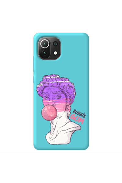 Other Xiaomi Mi 11 Lite Pin Bubble Turquoise Colored Silicone TPU Θήκη