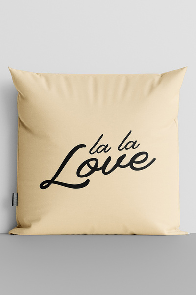 TicaretJet غطاء وسادة مطبوع رقميًا على الوجهين من La La Love - 3456