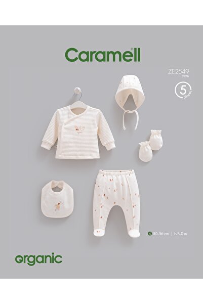 Caramell 5-Piece Hospital Discharge Bodysuit Set Tiny Baby Ze2549